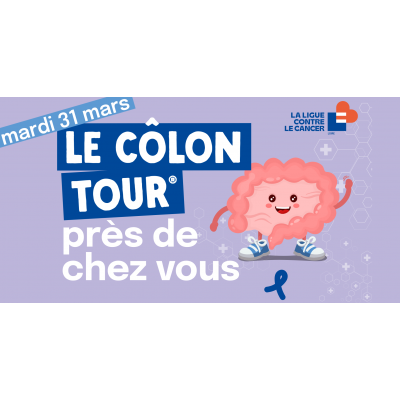 Côlon tour, sensibilisation au cancer colorectal